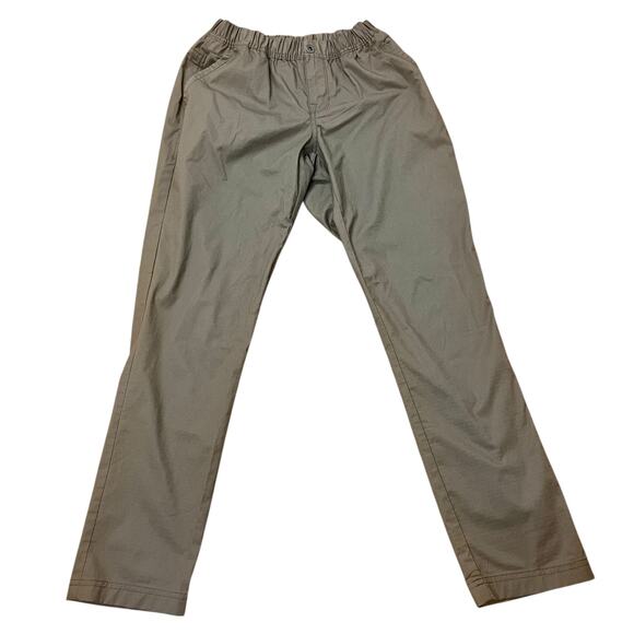 PrAna Double Peak All Around Pants Sz 4 Olive Organic Cotton Ripstop Travel EUC - Picture 1 of 16